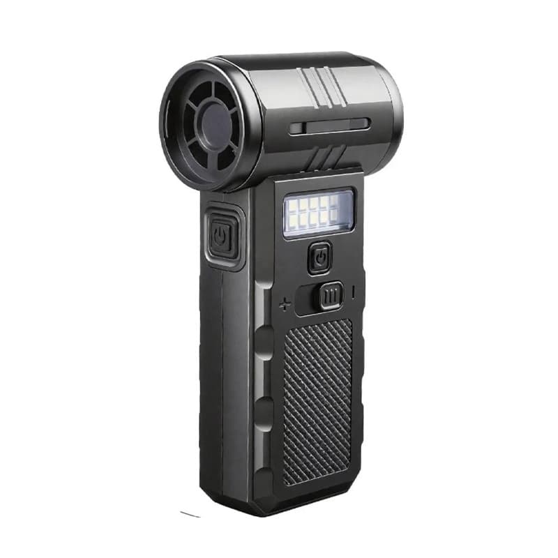 جت فن دمنده و مکنده شارژی چندکاره F028 مدل Multifunctional Violent Fan با باتری 4000mAh و چراغ LED — تصویر ۴