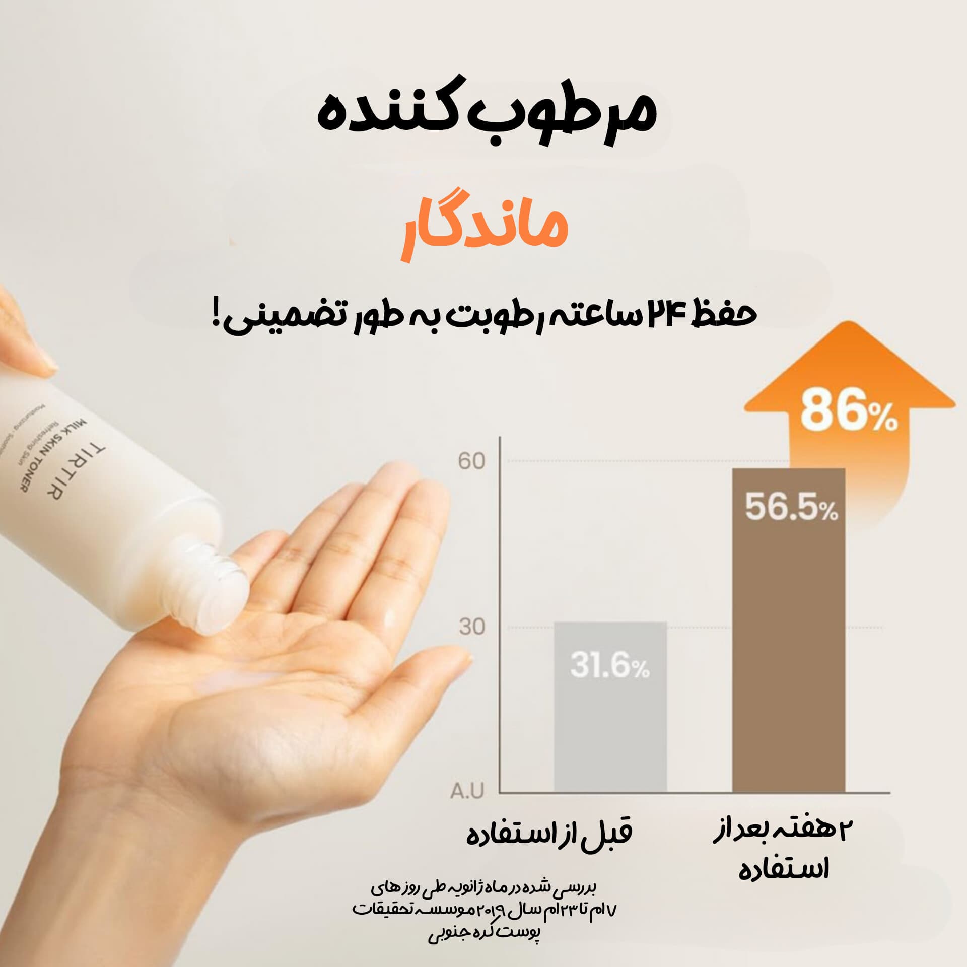 تونر مرطوب کننده میلک تیرتیر — تصویر ۳