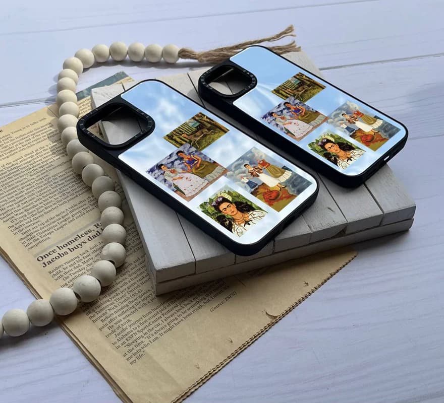 قاب گوشی آینه ای طرح فریدا کالو frida kahlo (سفارشی) — تصویر ۶