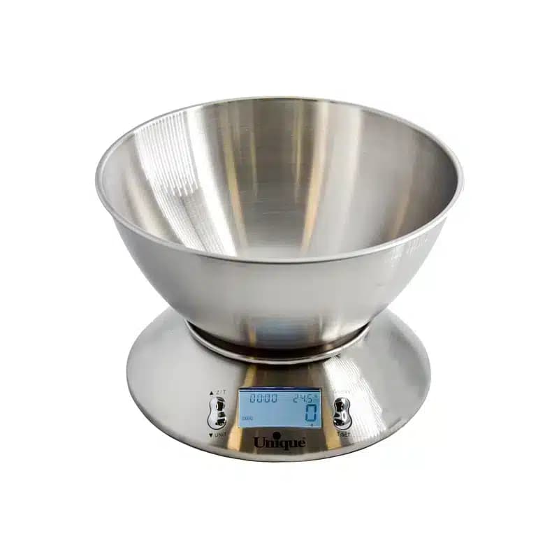 ترازوی آشپزخانه 5 کیلویی کاسه دار استیل UN-6518