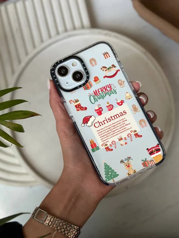 قاب گوشی شفاف طرح کریسمس Christmas (سفارشی) — تصویر ۴