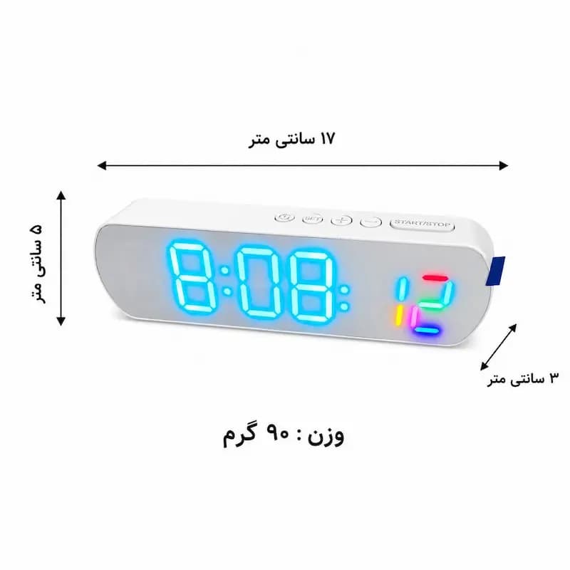 ساعت دیجیتال رومیزی مدل 6639 — تصویر ۴