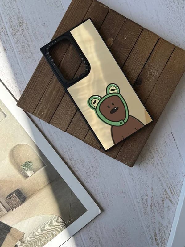 قاب گوشی آینه ای طرح تدی (سفارشی) — تصویر ۷
