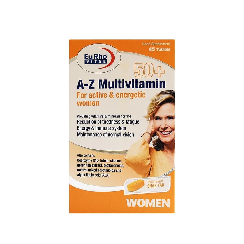 قرص A_Z مولتی ویتامین 50+ بانوان یوروویتال (45 عدد)