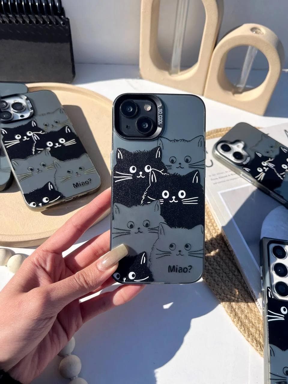 قاب طرح گربه گوشی آیفون X و آیفون XS