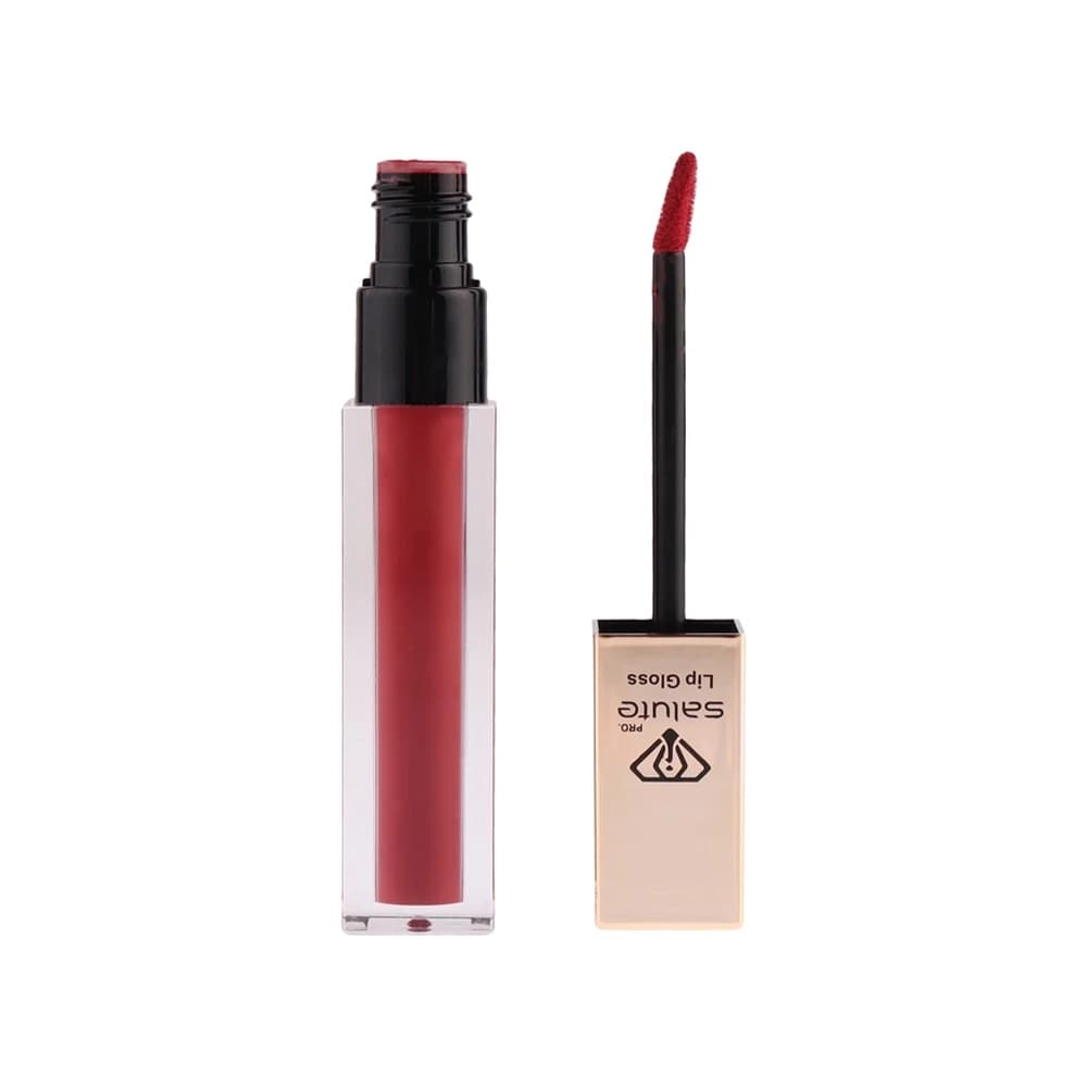رژلب مایع مات سالوته (SALUTE) مدل SUPER MATT WATERPROOF شماره G305 رنگ کالباسی روشن