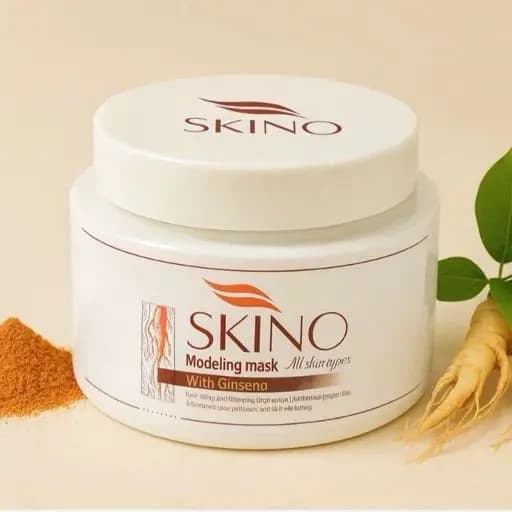 ماسک گچی جنسینگ قرمز اسکینو Skino حجم 350 گرم — تصویر ۲