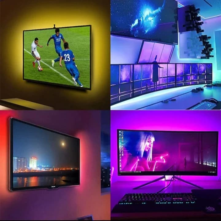 پک کامل ریسه اقتصادی RGB گیمینگ با چیپ 5050 — تصویر ۳