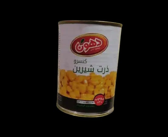 کنسرو ذرت دهون