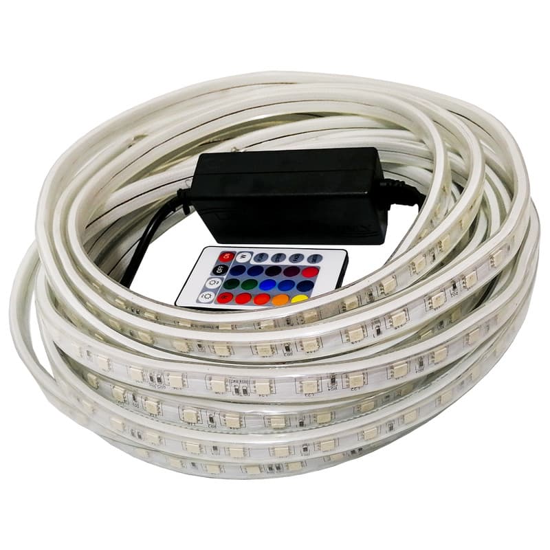 ریسه شلنگی 220 ولت هفت رنگ RGB به همراه ریموت — تصویر ۲