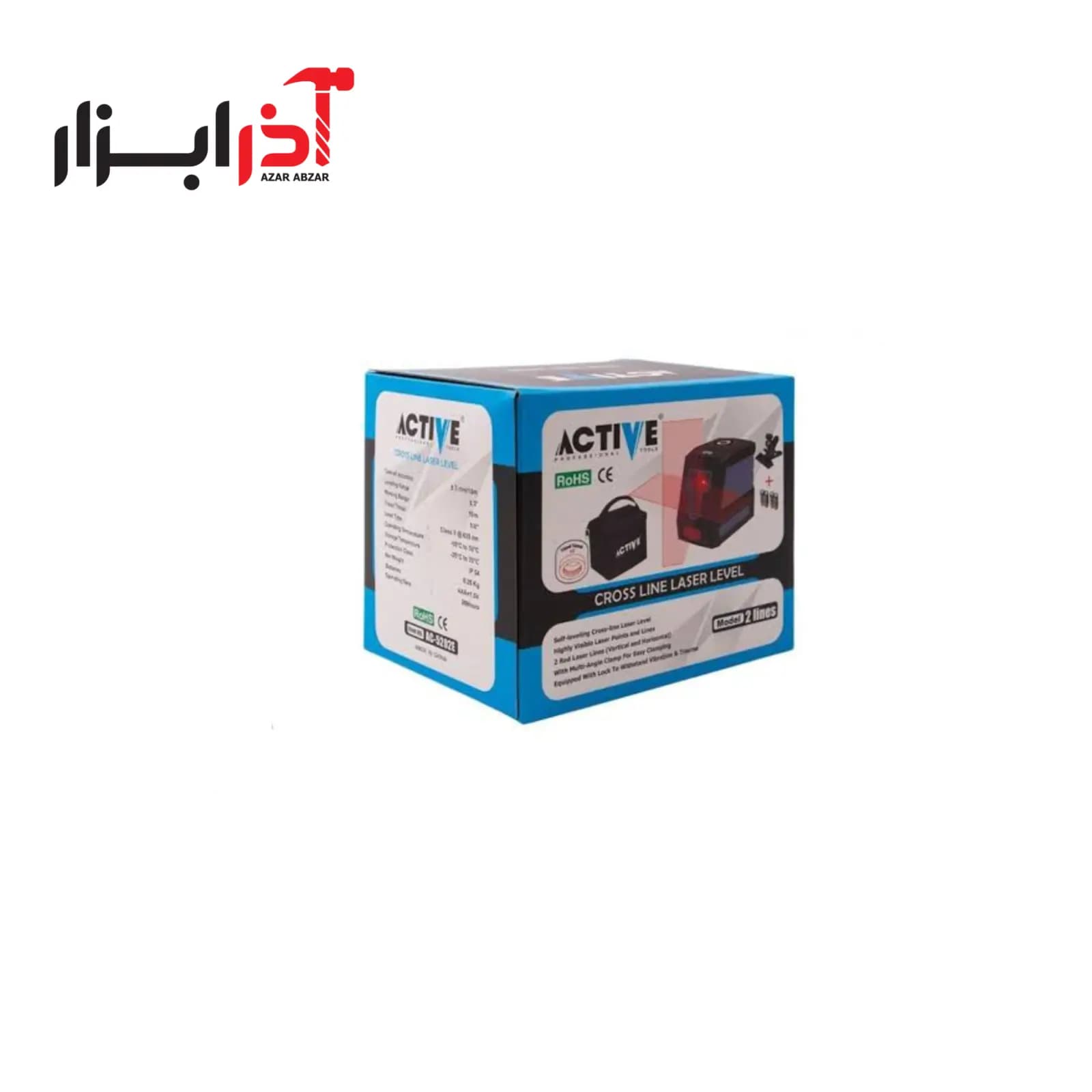 تراز لیزری سه خط اکتیو نور قرمز