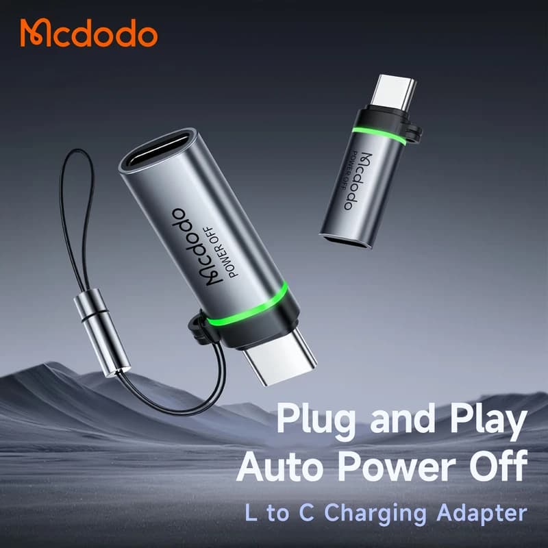 تبدیل مکدودو OT 6010 Mcdodo – لایتنینگ به USB-C — تصویر ۲