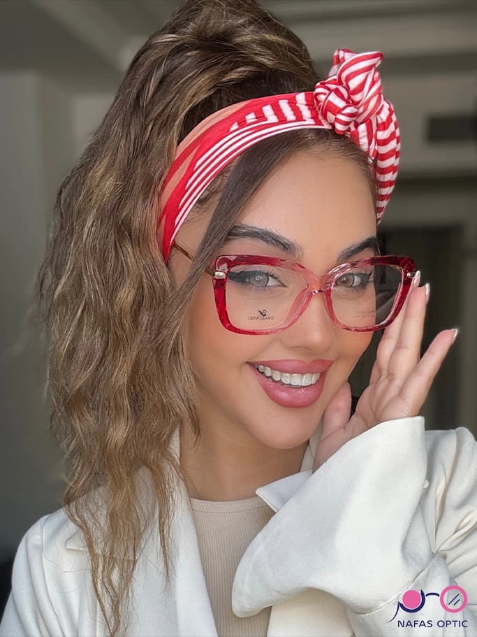 عینک طبی گربه ای سواروسکی