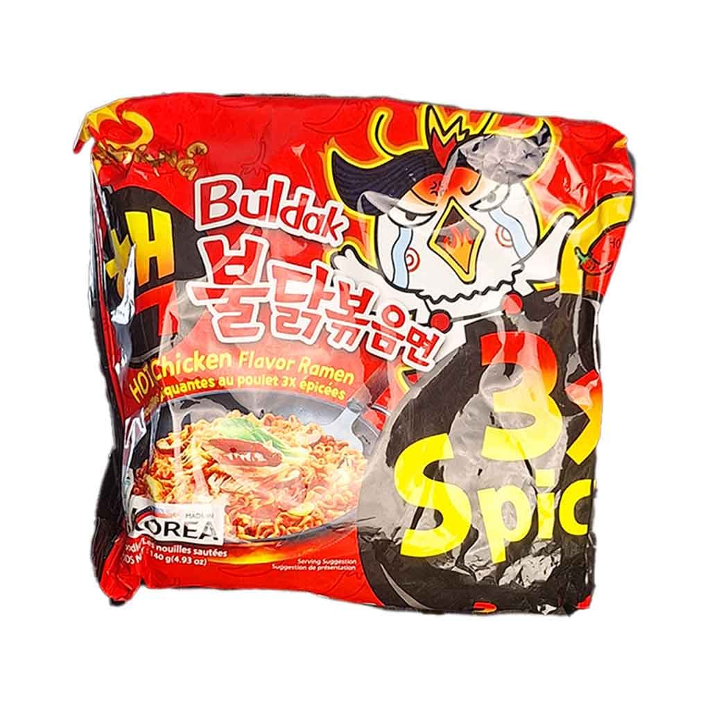 نودل کره ای بولداک طعم اسپایسی سه برابر تند 140 گرم | Samyang Noodle Spicy 3x