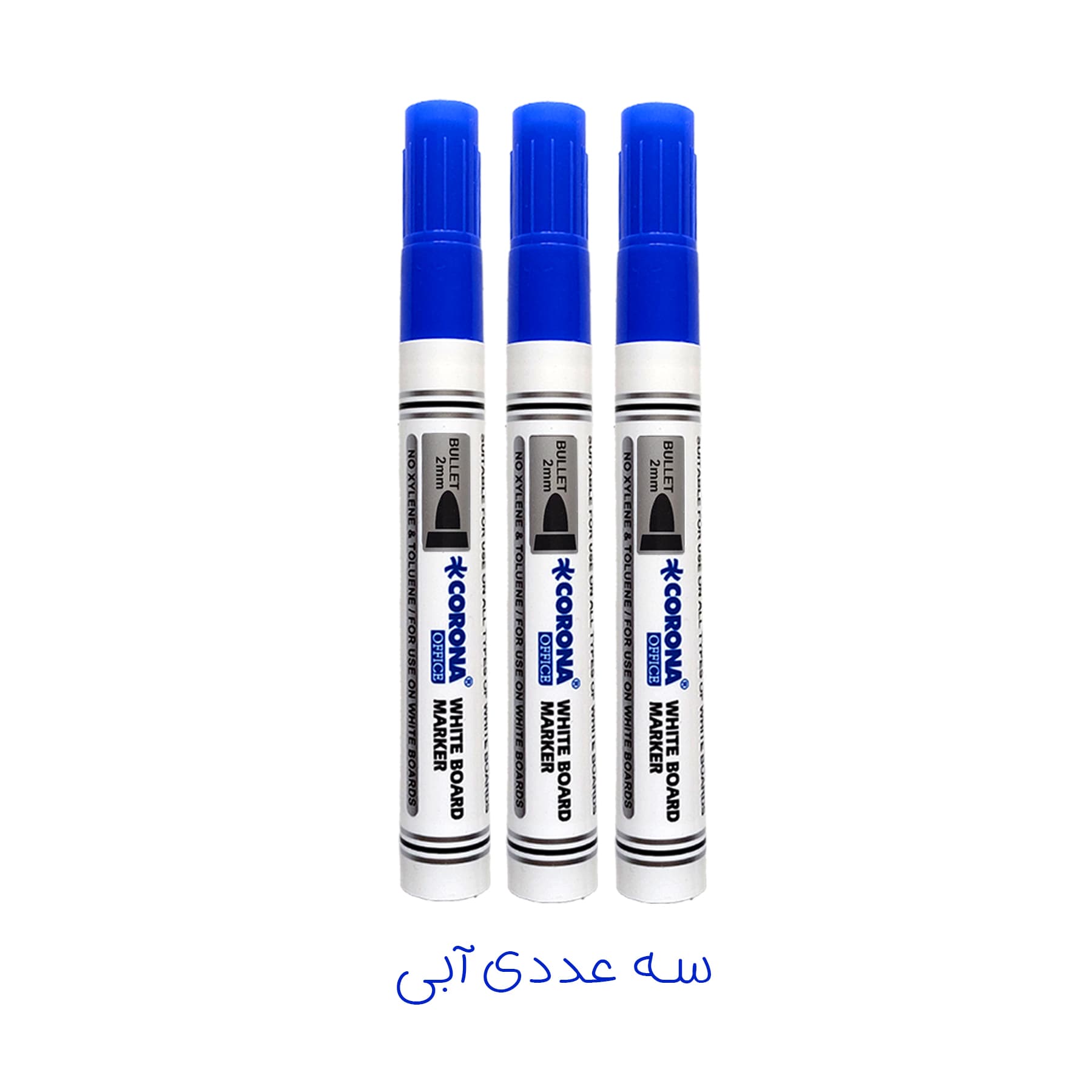 ماژیک وایت برد کرونا طرح گرد مدل CO-4070 به همراه تخته پاک کن بسته 4 عددی — تصویر ۵