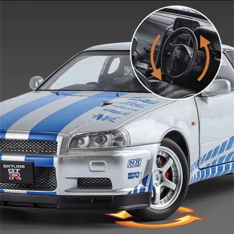 ماشین بازی Nissan Skyline GTR R38 طرح سریع و خشن — تصویر ۷