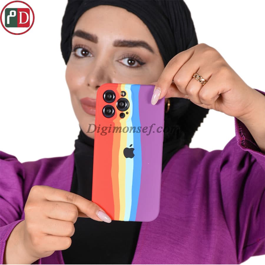 قاب سیلیکون هفت رنگ (جیغ) برای آیفون – iphone x / xs — تصویر ۵
