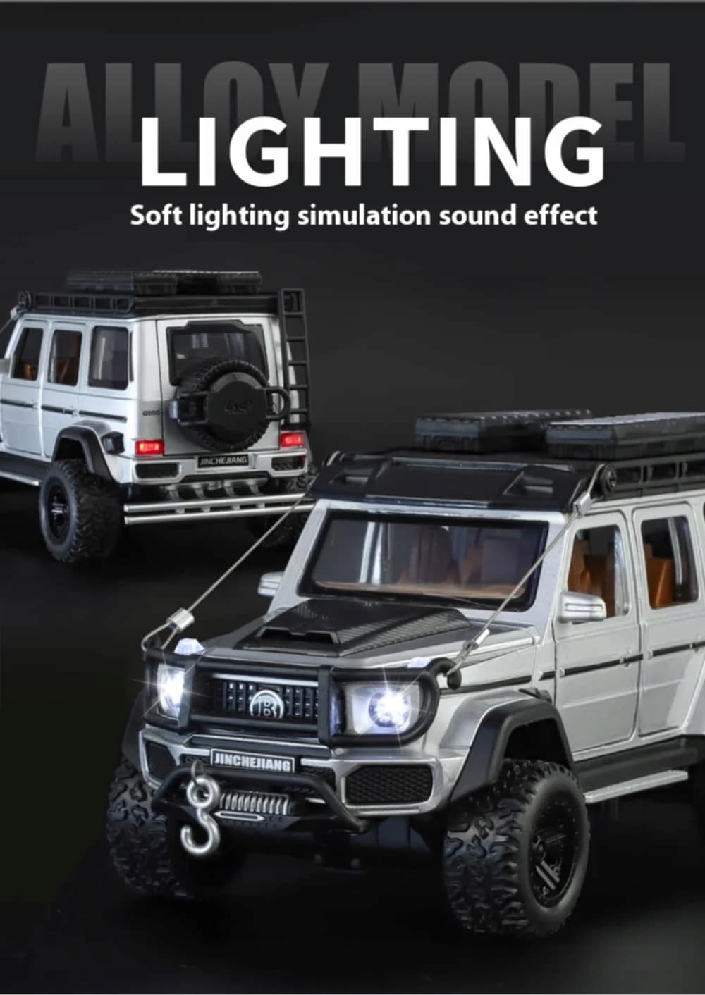 ماکت ماشین فلزی مرسدس بنز جی کلاس G550 آفرود مقیاس 1:32 آیتم w32341 — تصویر ۵