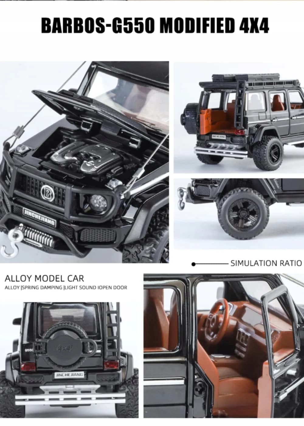 ماکت ماشین فلزی مرسدس بنز جی کلاس G550 آفرود مقیاس 1:32 آیتم w32341 — تصویر ۲