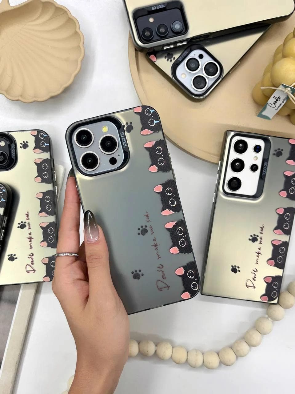 قاب طرح بچه گربه عروسکی گوشی آیفون 11 پرو — تصویر ۳