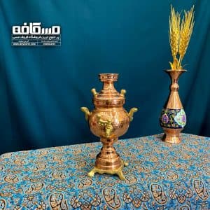 سماور مسی نانو (مینیاتوری سایز کوچک چکشی/کد 035) — تصویر ۲
