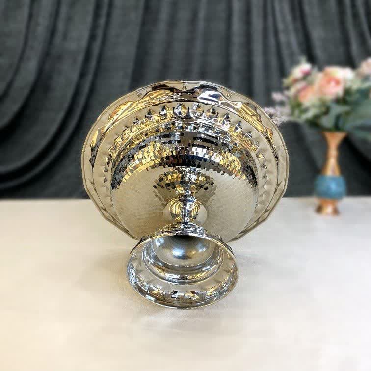 جدید ترین آجیل خوری کروم (طرح الماس/کد 492) — تصویر ۴