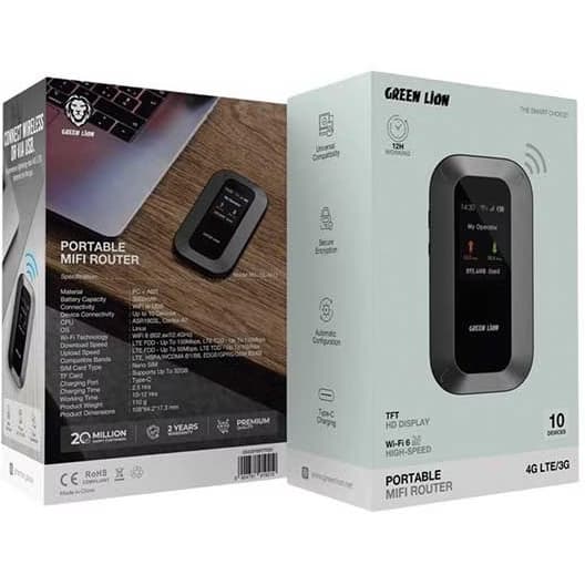 مودم قابل حمل 4G LTE گرین لاین Green Lion Portable Mifi Router GNMIFI6RTRBK — تصویر ۷