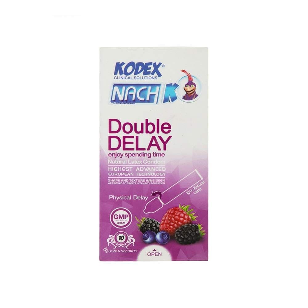 کاندوم ناچ کدکس مدل Double Delay بسته 10 عددی با رایحه میوه