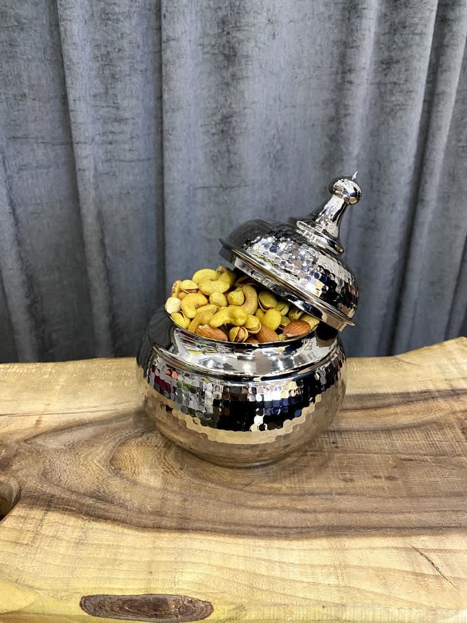 آجیل خوری خمره ای بدون پایه کروم — تصویر ۲