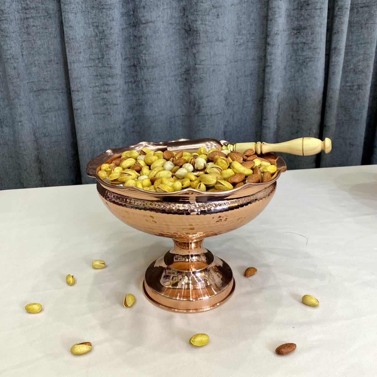 آجیل خوری مسی (مدل چکشی) — تصویر ۲