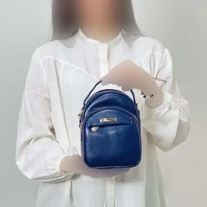 کیف ایستاده زنانه مدل 1141 بند دستی دوشی چرم شرانگ یراق ضد زنگ — تصویر ۲