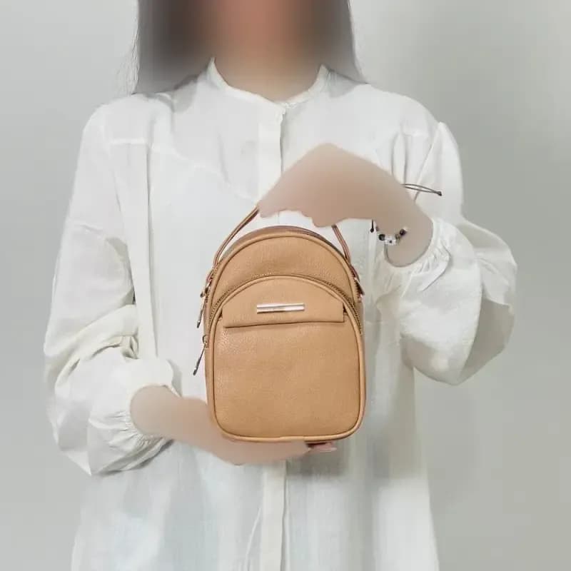 کیف ایستاده زنانه مدل 1141 بند دستی دوشی چرم شرانگ یراق ضد زنگ — تصویر ۳