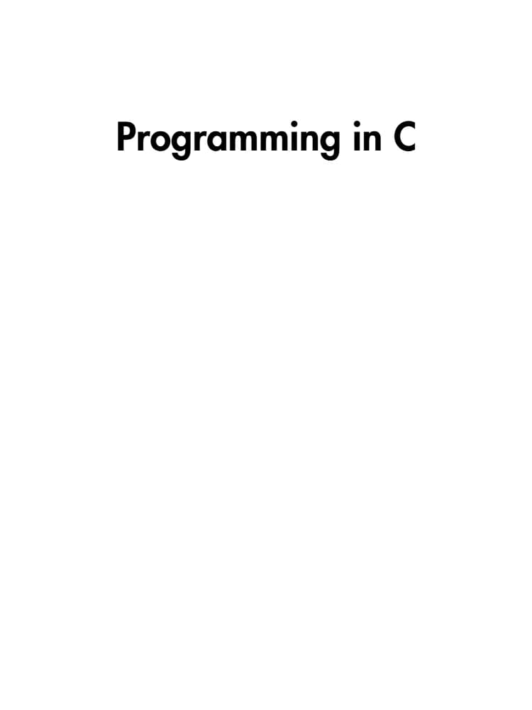 کتاب Programming in C (برنامه‌نویسی به زبان C) نسخه انگلیسی PDF | ای. بالاگوروسامی — تصویر ۲