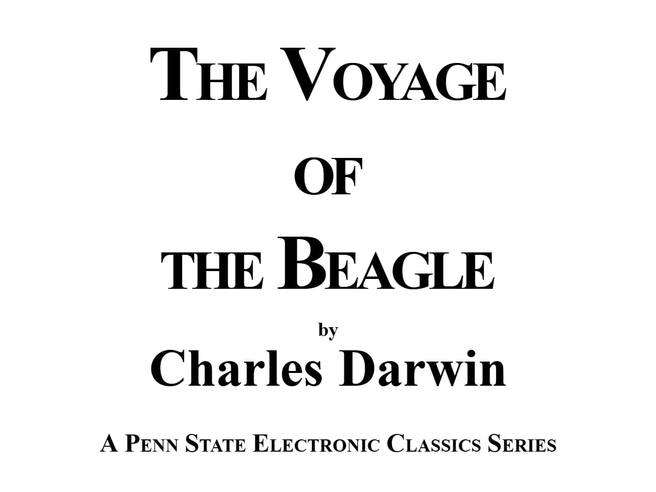 کتاب سفر چارلز داروین با کشتی بیگل به دور جهان (Charles Darwin: Voyage of the Beagle Round the World) نسخه انگلیسی PDF | چارلز داروین