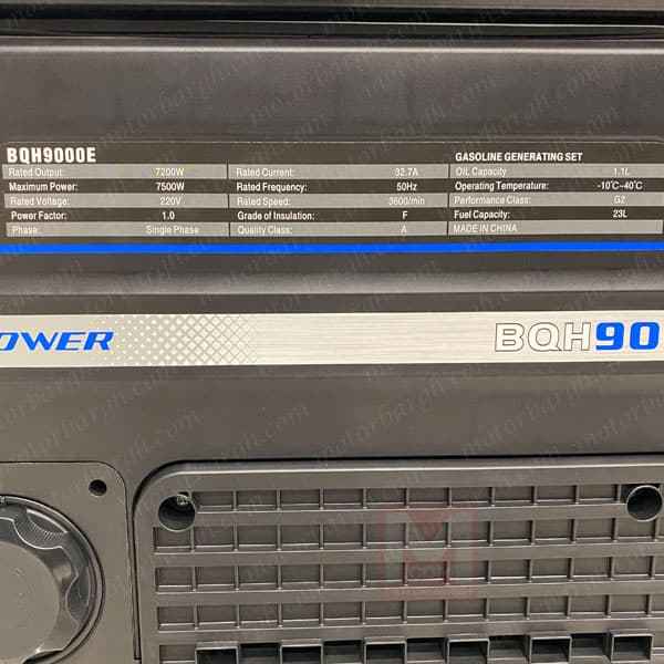 موتوربرق سایلنت زونگشن 7.5 کیلو وات مدل BHQ9000E — تصویر ۵