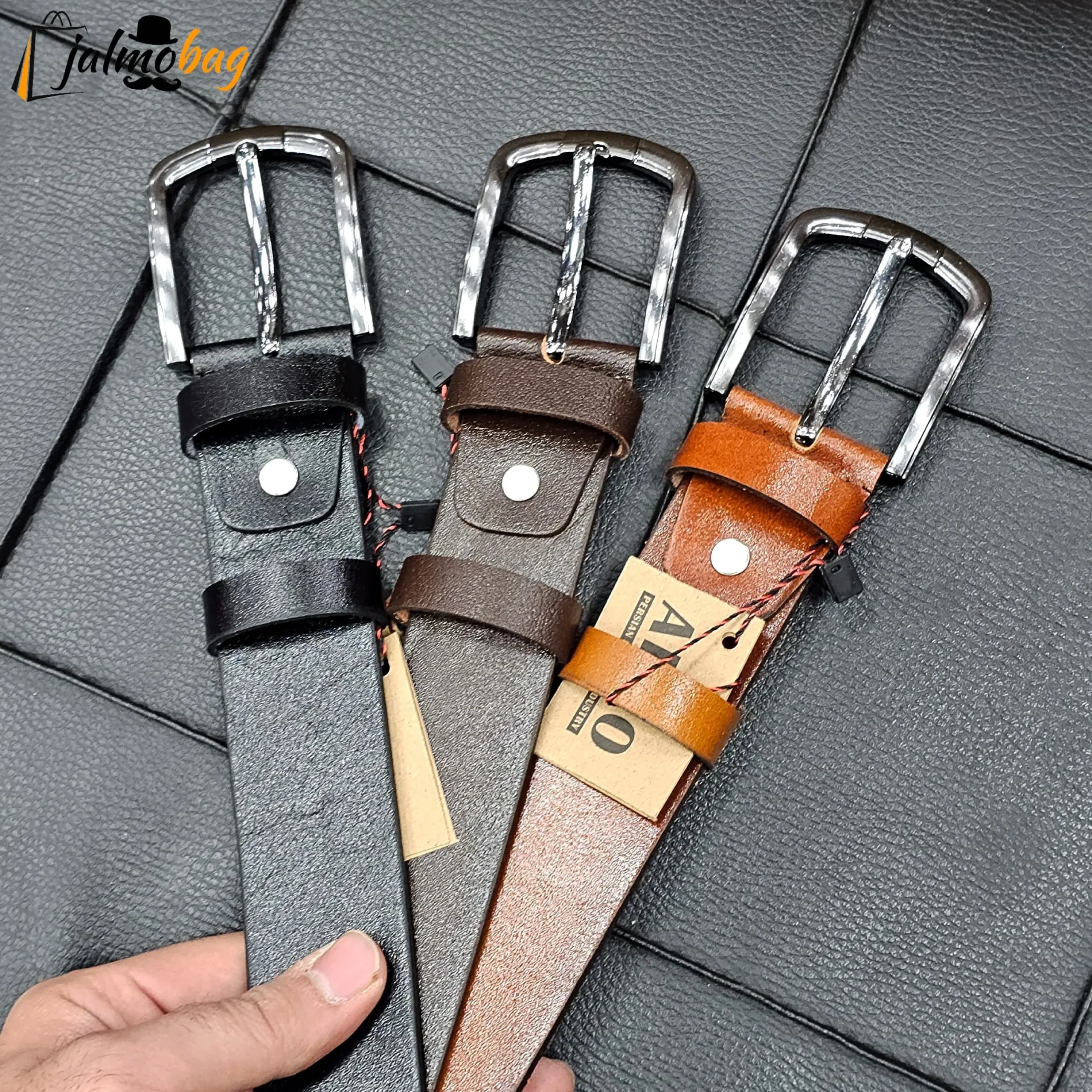 کمربند چرم طبیعی گاوی زبانهدار 4 سانتیمتری طول 125 سانت — تصویر ۱۲