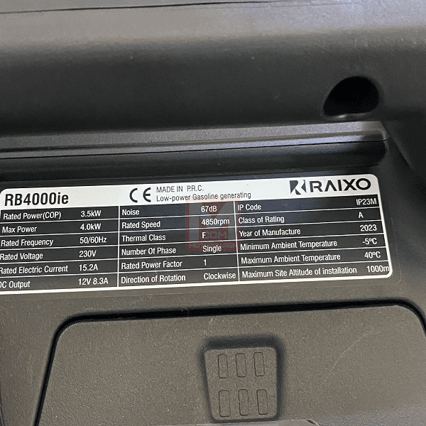 موتور برق سایلنت راکسیو 4 کیلو وات مدل RB4000IE — تصویر ۳