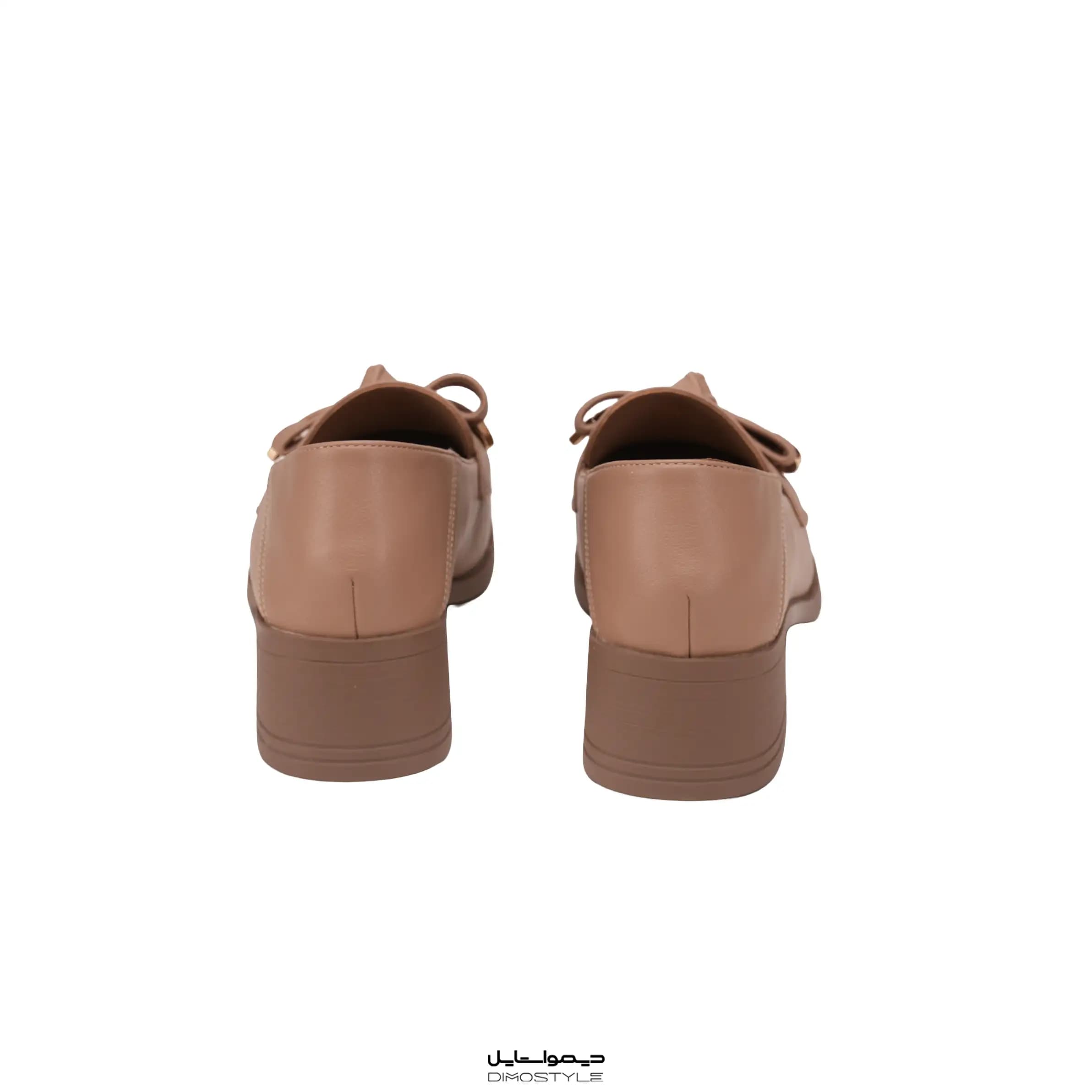 کفش لوفر زنانه بایلی کوکو Baile CoCo لژدار خاکی مدل 3-701 — تصویر ۵