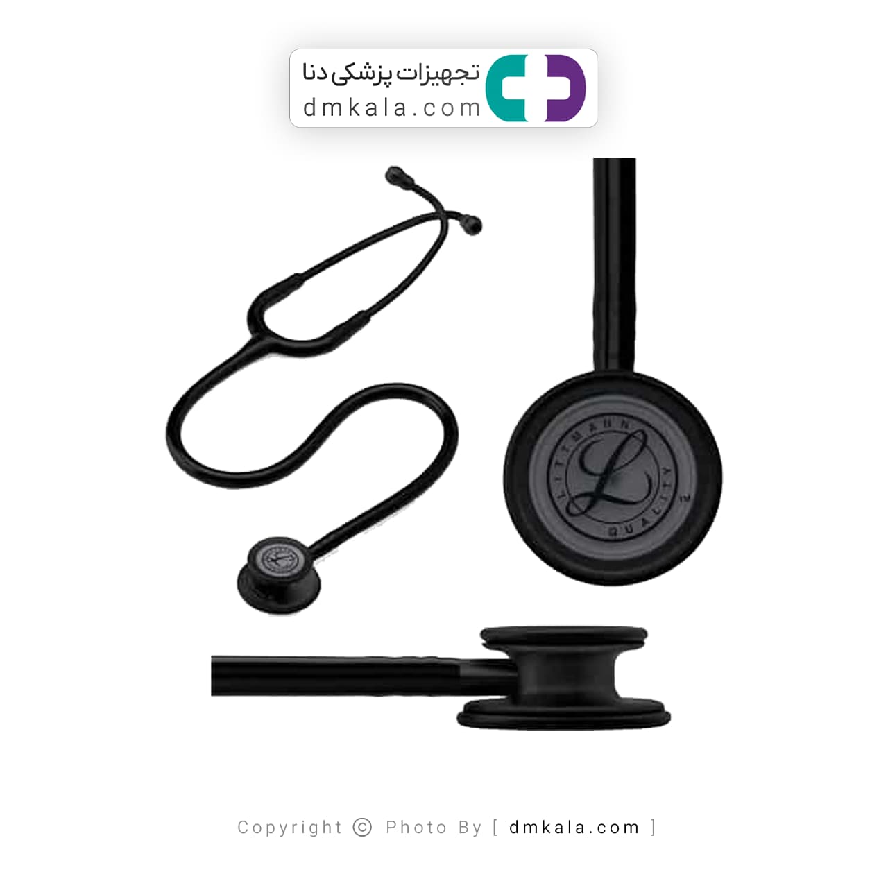 گوشی پزشکی لیتمن کلاسیک 2 مشکی 2201 — تصویر ۲