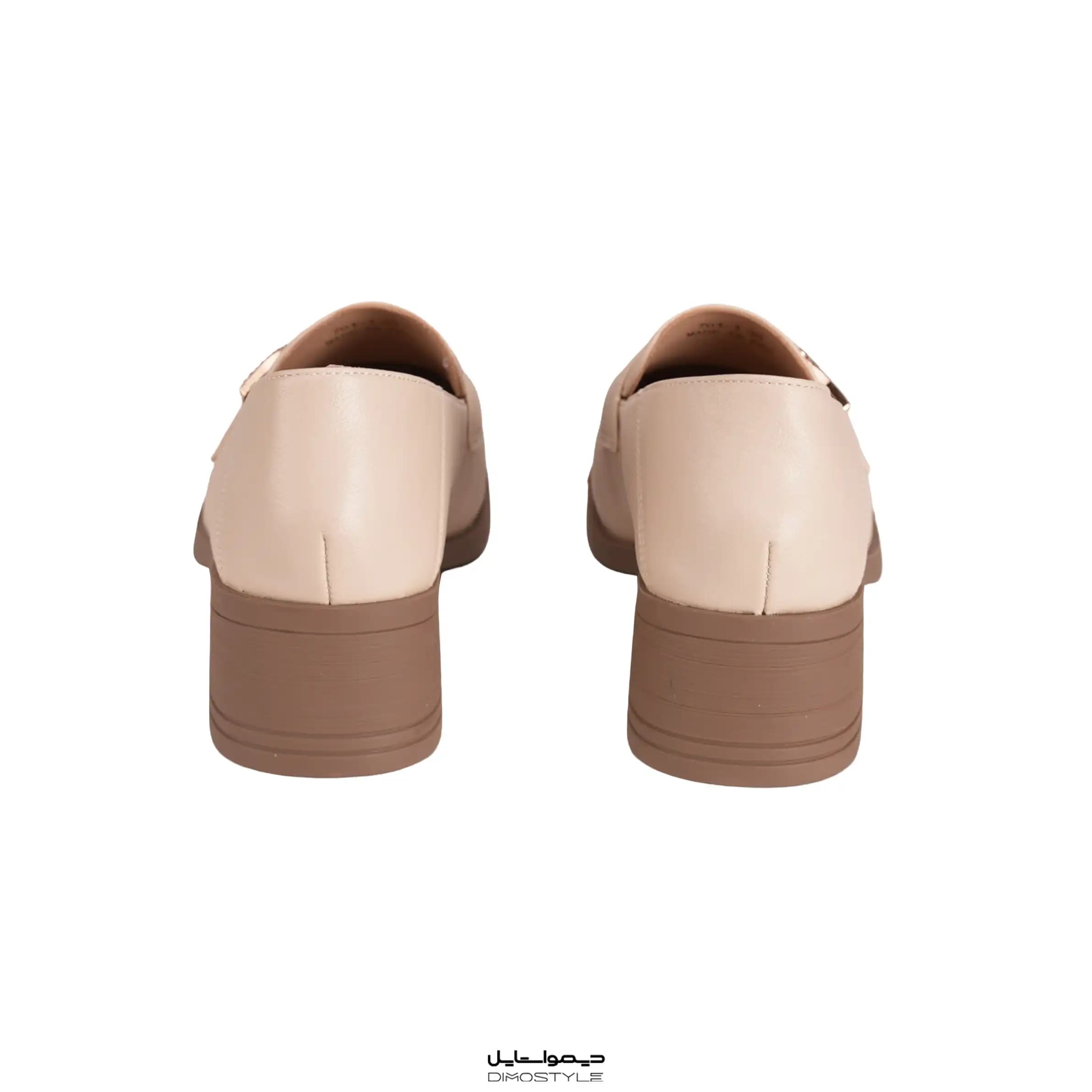 کفش لوفر زنانه بایلی کوکو Baile CoCo لژدار بژ مدل 1-701 — تصویر ۵