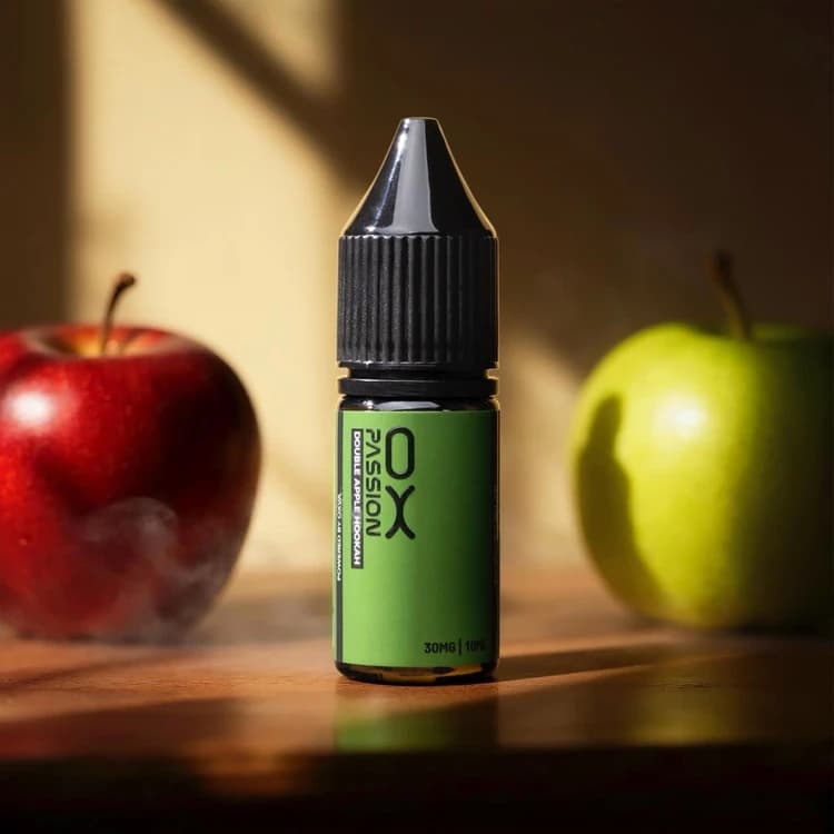 سالت نیکوتین 10 میل دوسیب اکسوا | OXVA Passion Double Apple Hookah SaltNic 10ml — تصویر ۲