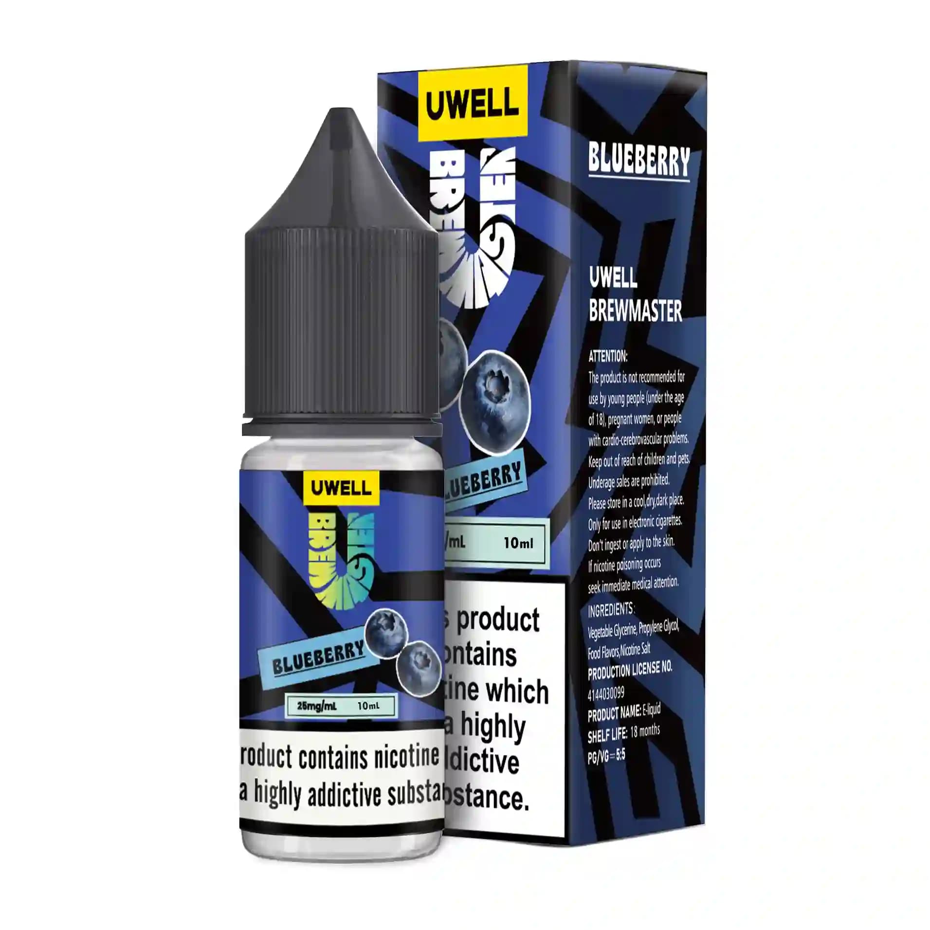 سالت نیکوتین بلوبری یخ 10 میل یوول | UWELL Blueberry Ice SaltNic 10ML