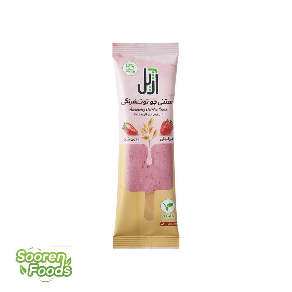 بستنی جو توت فرنگی آژیل کاله | 60 گرم