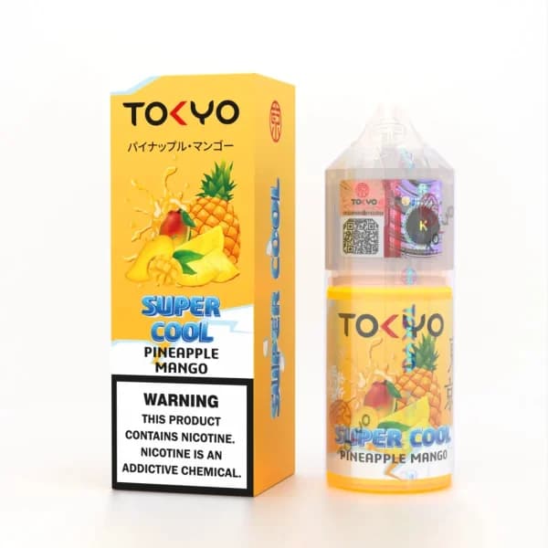 سالت نیکوتین آناناس انبه سوپر یخ توکیو | Tokyo Pineapple Mango Super Cool SaltNic — تصویر ۲
