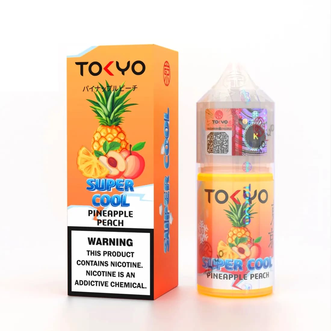 سالت نیکوتین آناناس هلو سوپر یخ توکیو | Tokyo Pineapple Peach Super Cool SaltNic