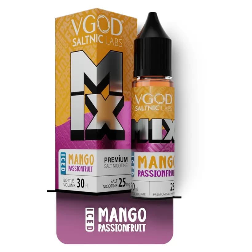 سالت نیکوتین میکس انبه پشن فروت یخ ویگاد | VGOD MIX Iced Mango PassionFruit SaltNic