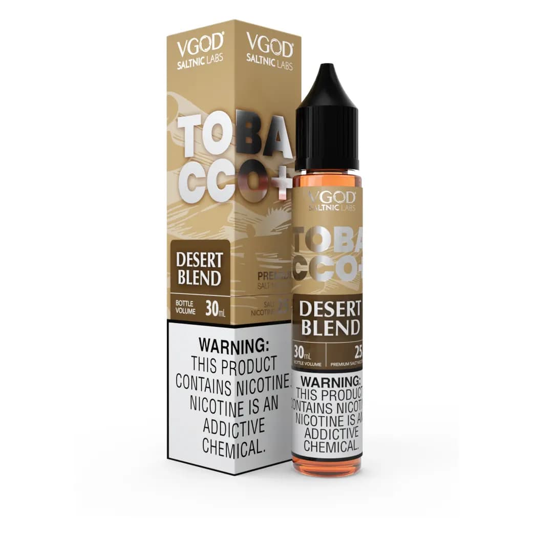 سالت توباکو پلاس دزرت بلند تنباکو دسر میکس ویگاد | VGOD Tobacco Plus Desert Blend SaltNic — تصویر ۲