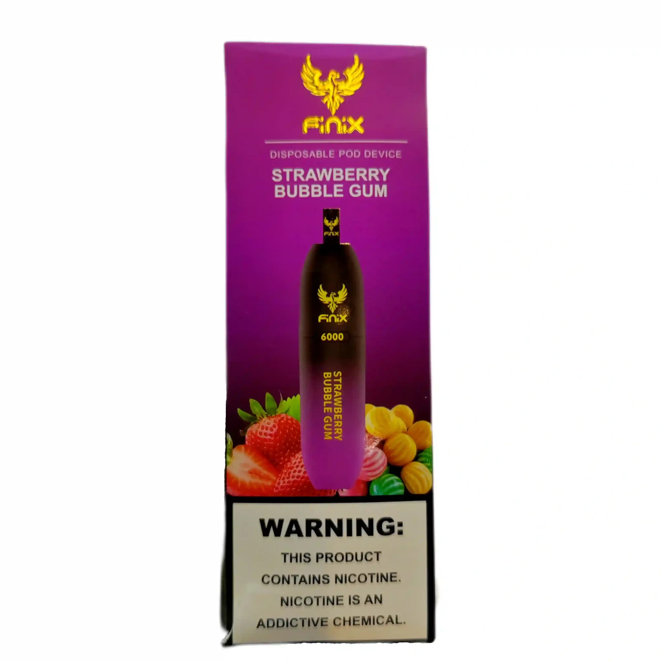 پاد یکبار مصرف توت فرنگی آدامس بادکنکی فینیکس – Disposable Pod Device Strawberry Bubble Gum Finix