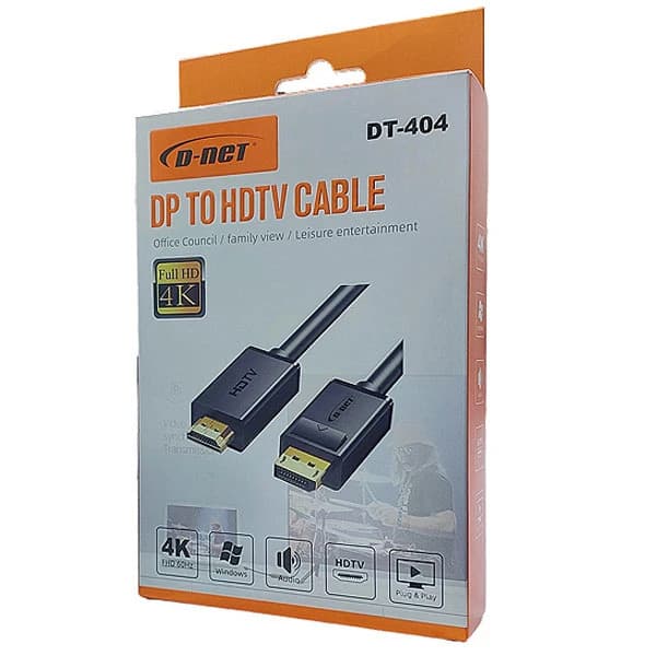 کابل Display Port به HDMI دی نت مدل DT-404 طول 1.5 متر — تصویر ۲