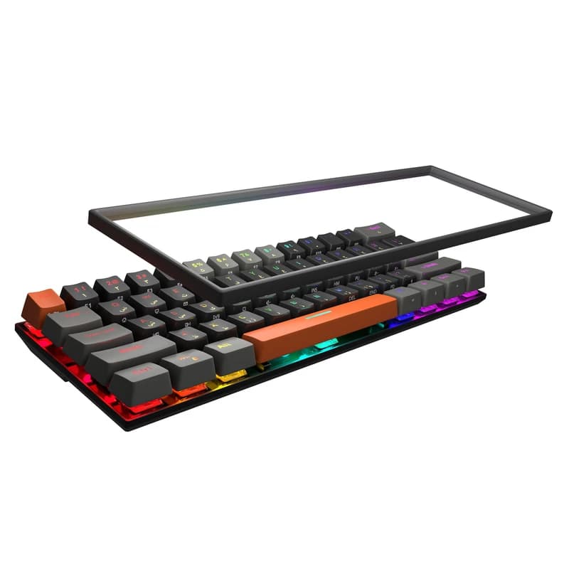 کیبورد گیمینگ مکانیکال سوییچ نقره ای تسکو مدل GK 8161 RGB — تصویر ۲
